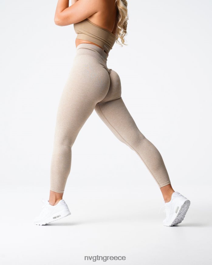 scrunch χωρίς ραφή κολάν μπεζ καταλληλότητα 8J8FB8563 NVGTN γυναίκες